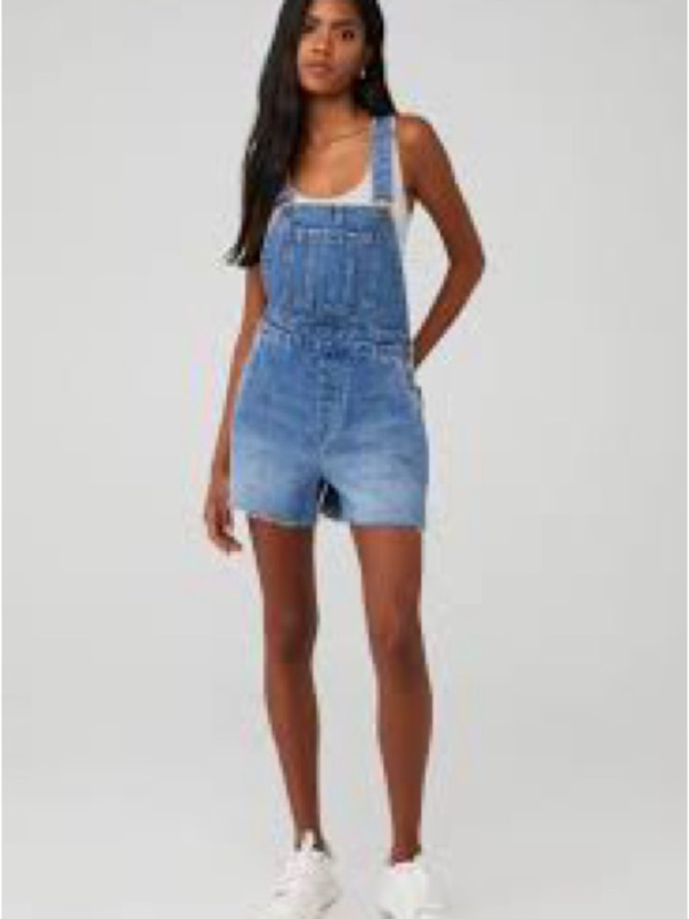 Rollas Denim Short Overalls Mirage Light Blue Women’s Shorts